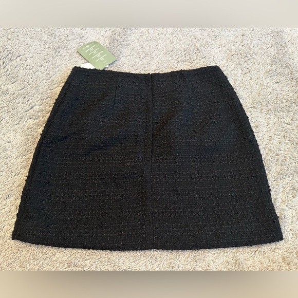NWT - H&M Women’s Black Woven Tweed High Waist Mini Skirt - Size 2 - Picture 2 of 5